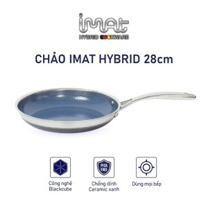 Chảo chiên inox Blackcube iMat - 28cm