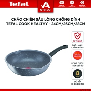 Chảo chiên sâu lòng Tefal Cook Healthy 24cm