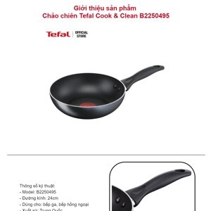 Chảo chiên Tefal Cook & Clean 24cm B2250495