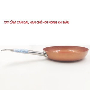 Chảo chiên thực phẩm super chef hợp kim tráng men đáy từ tay cầm chống nóng SC-F2026