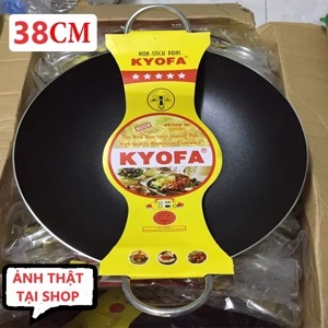 Chảo chống dính 2 quai sâu lòng Kyofa - 38cm