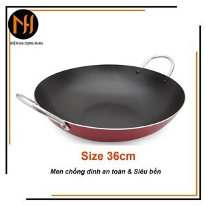 Chảo chống dính 2 quai sâu lòng Kyofa - 36cm
