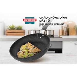 Chảo chống dính đáy từ Sunhouse SHG1126MBB