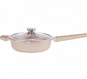 Chảo nhôm chống dính Elmich Perla có vung kính EL 0345-2350345 - 24cm