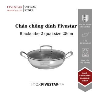 Chảo chống dính Fivestar Blackcube FPC28005 28cm