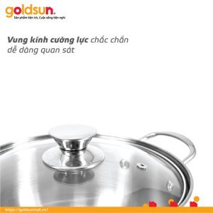 Chảo chống dính Goldsun GPA1005-20 ( đáy thường )