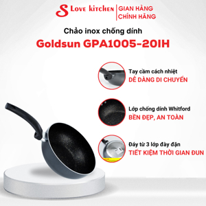 Chảo chống dính Goldsun GPA1005-20IH ( đáy từ )