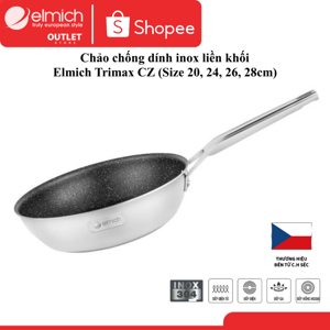 Chảo chống dính inox liền khối Elmich Trimax Cz EL-3837 size 26cm