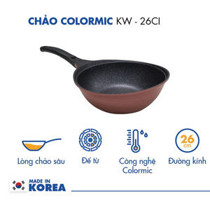 Chảo chống dính lòng sâu Colormic Korea King KW-26CI