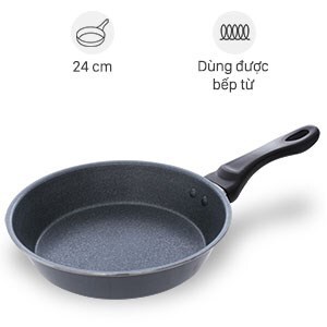 Chảo chống dính vân đá đáy từ HappyCook MFP-24IH 24cm