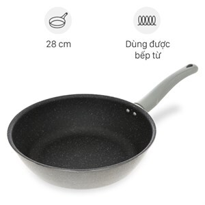 Chảo chống dính vân đá tự nhiên EL-5753MN size 28cm