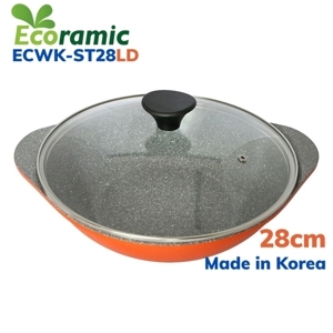 Chảo Đá 2 Tay Cầm Ecoramic ECWK-ST28LD