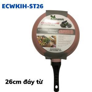 Chảo đá Ecoramic sâu lòng 26cm (bếp từ) ECWKIH-ST26