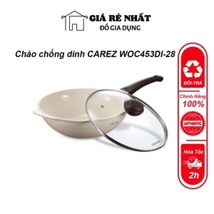 Chảo đúc cao cấp phủ gốm Carez WOC453DI-28