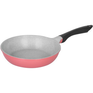 Chảo đúc đáy từ chống dính men đá ceramic màu hồng 24 cm Green Cook GCP03-24IHP công nghệ Hàn Quốc