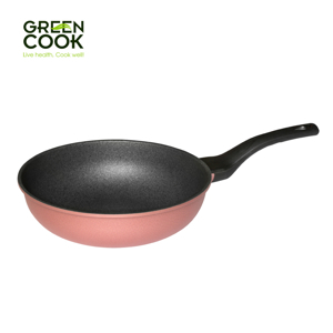 Chảo đúc vân đá đáy từ sâu lòng 26cm Green Cook GCP05-26IH