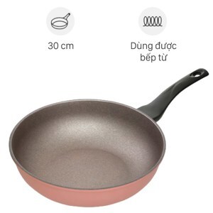 Chảo đúc vân đá đáy từ sâu lòng 30cm Green Cook GCP05-30IH