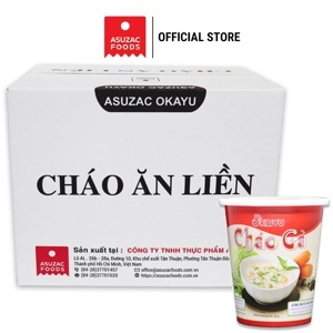 Cháo gà Asuzac thùng 12 ly x 36g