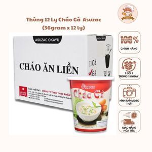 Cháo gà Asuzac thùng 12 ly x 36g