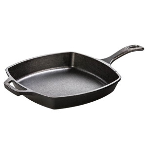 Chảo gang Lodge - 26cm, hình vuông đáy bằng