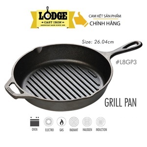 Chảo gang nướng Lodge L8GP3