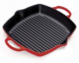 Chảo gang vuông 2 tay cầm LeCreuset Grillpfanne quadratisch tief 30cm