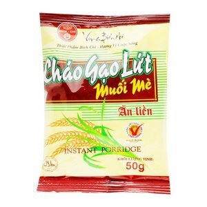 Cháo Gạo lứt muối mè Bích Chi - Thùng 50 gói 50g