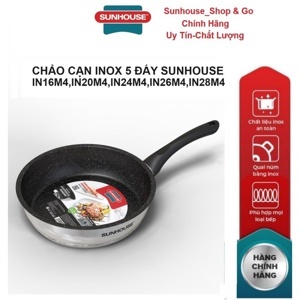 Chảo inox 5 đáy Sunhouse IN20M4 20cm