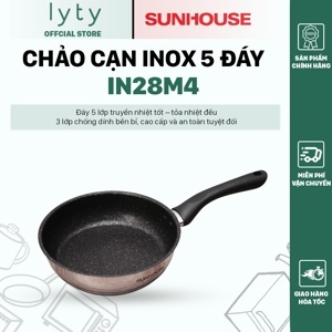 Chảo inox 5 đáy Sunhouse IN24M4 24cm