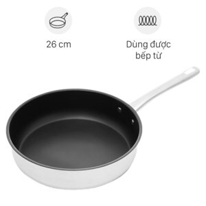 Chảo inox chống dính 26cm Elmich Smartcook SM2704MN