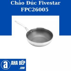 Chảo inox chống dính đáy từ 26 cm Fivestar Blackcube FPC26005