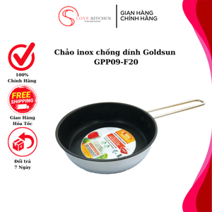 Chảo inox chống dính Goldsun GPP09-F20