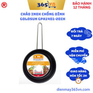 Chảo inox chống dính Goldsun GPA1401-20IH