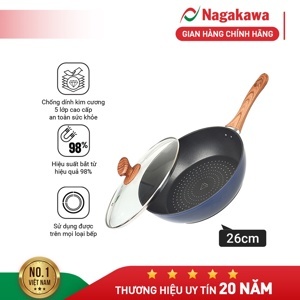 Chảo inox chống dính  Nagakawa Aki NAG2604