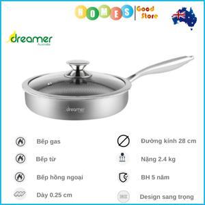 Chảo Inox Dreamer DKW-NFL128B