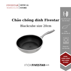 Chảo inox Fivestar Blackcube FPC20001