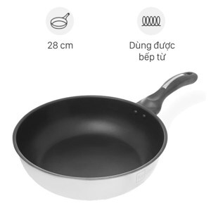 Chảo inox sâu chống dính đáy từ 28 cm Fivestar FSCL28IN002