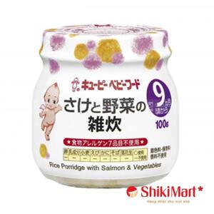 Cháo Kewpie vị cháo cá hồi rau củ 100g (9+)