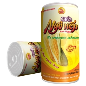 Cháo ngô nếp Minh Trung lon 365g