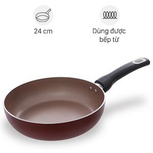 Chảo nhôm chống dính đáy từ 24cm Delites CSE