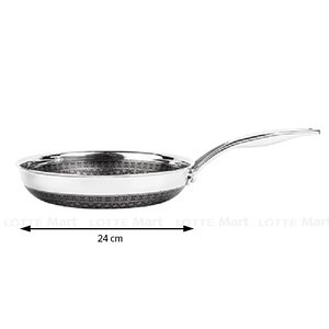 Chảo Noon Song inox 3 lớp đáy từ chống dính 2 mặt KimsCook N124M (24cm)