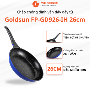 Chảo rán chống dính dùng được bếp từ Goldsun FP-GD926IH 26cm