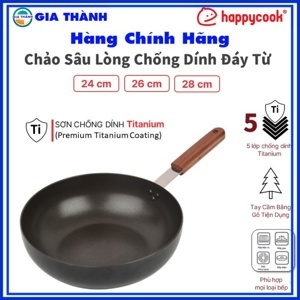 Chảo sâu chống dính đáy từ HappyCook OSWP-24IH 24cm