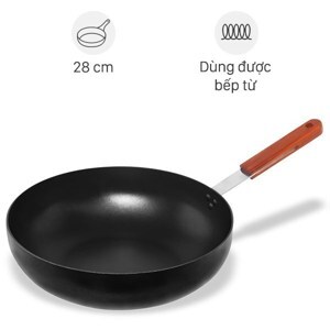 Chảo sâu chống dính đáy từ HappyCook OSWP-28IH - 28cm