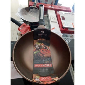 Chảo sâu chống dính kim cương HappyCook KCWP-26, 26cm