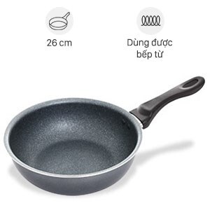 Chảo sâu chống dính vân đá đáy từ HappyCook MWP-26IH 26cm