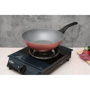Chảo sâu nhôm chống dính vân đá đáy từ 28cm Happycook Aura AWP-28IH