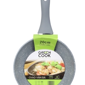 Chảo sâu vân đá đáy từ Green Cook 20cm GCP02-20IH