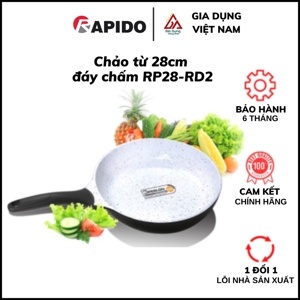 Chảo từ Rapido RP28-RD - đáy chấm, 28cm