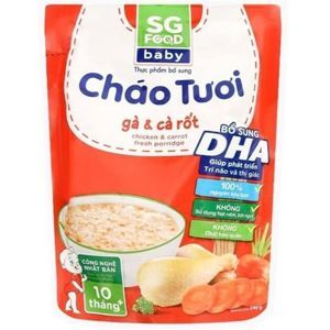 Cháo tươi Baby gà cà rốt, SG Food, 10 tháng, 240g